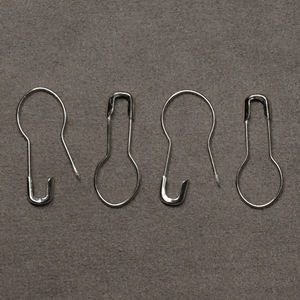 Marqueur de mailles en acier tressé réutilisable, plaqué nickel, forme de bulbe, de gourde ou de poire, épingle de sûreté - Product Image 2