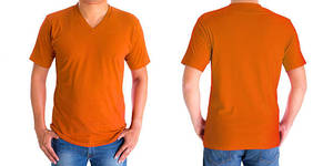Men's <b>V</b>-<b>Neck</b> Regular Fit Short Sleeve 100% Cotton Jersey Smart Casual <b>T</b>-<b>Shirt</b> <b>White</b> Pattern Front Logo Anti-Pilling Breathable - Product Image 5