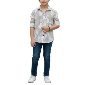 Nouvelle Arrivée Chemise à Manches Longues à Col Rabattu à Carreaux avec Patch Brodé Personnalisé pour Hommes Fournisseur du Bangladesh - Product Image 3