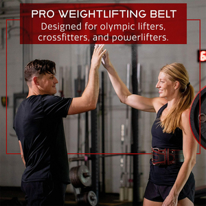 Heavy Duty Breathable Lightweight Unisex Cowhide Leather Weight Lifting <b>Belt</b> with Professional Protection for Gym Use - Product Image 5