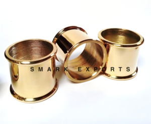 แหวนรองคอทองเหลืองแข็งแรงทนทานสำหรับไม้เท้าขัดเงาสีทองสามารถรองรับเพลาส่วนประกอบจำนวนมากใช้งานฝีมือโลหะ - Product Image 2