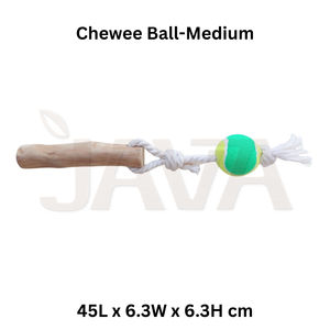 Balle à mâcher pour chien Java Eco-Friendly, durable, en bois de café, jouet à mâcher pour nettoyer les dents, taille M - Product Image 2