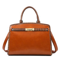 Sac messager pour femme en cuir véritable fait main, rétro, bandoulière, fermeture éclair sécurisée, motif losanges, durable, décontracté, pour voyage, simple