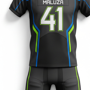 Ensemble d'uniformes de football américain sublimés personnalisés, maillots en mesh respirant, équipement d'équipe de football de ligue professionnelle - Product Image 2