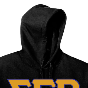<b>Black</b> Women's Pullover Hoodie with Gold and Blue Embroidered Style Logo Front Graphic Long Sleeve Fleece <b>Sweatshirt</b> Casual Stree - Product Image 3