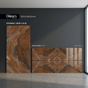 Azulejos de Porcelana con Aspecto de Mármol de 800x1600mm, Unión Ilimitada, Diseño de Lujo para Paredes y Suelos, Garantía de 5 Años, 10mm de Grosor - Product Image 1