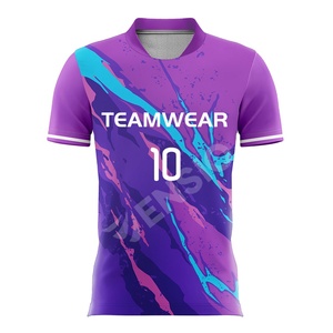 เสื้อฟุตบอลพิมพ์ลายโพลีเอสเตอร์ 100% แบบขายส่งสำหรับผู้ชาย เสื้อฟุตบอลคุณภาพสูง สีตามสั่ง โลโก้ปัก 3 มิติ - Product Image 3