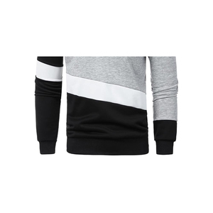 Men's Premium 100% Cotton Knitted Fleece O-<b>Neck</b> Pullover Sweatshirt Eco-Friendly Breathable Solid Embossed Printed Design Front - Product Image 6