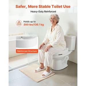 300 Lbs Load Capacity Raised <b>Toilet</b> <b>Seat</b> 3.5-Inch Lift Height Bathroom Safety Equipment for Seniors Handicap <b>Disabled</b> Adults - Product Image 4