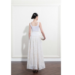 Faldas de Alta Costura para Mujer, Falda Larga SERENE MAXI, Ecológica, Cintura Alta, 60% Poliéster, 40% Algodón, Faldas de Seda para Mujer - Product Image 4