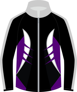 Unisex Sporty Full <b>Zip</b> <b>Hooded</b> Track Jacket Black Purple White Color Blocking Breathable Quick Dry Lightweight Polyester Summer - Product Image 1