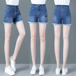 Nouveau short d'été taille haute en toile extensible pour homme, coupe ample amincissante, jambe large unie, avec cordon de serrage, écologique, séchage rapide, respirant - Product Image 4