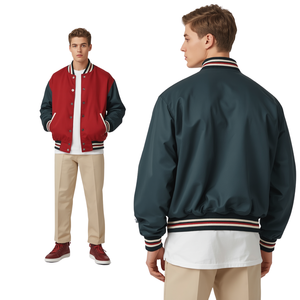 Chaqueta Varsity Extra Grande para Hombre, Moda Urbana Contemporánea - Product Image 4