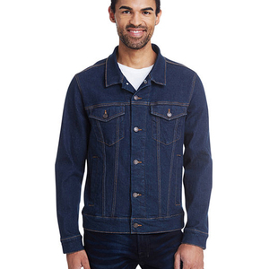 Autumn Wear Men's Classic <b>Denim</b> Jacket Solid Color Turn-down Collar Button Closure Washed Cotton <b>Denim</b> Outerwear <b>Coats</b> - Product Image 1