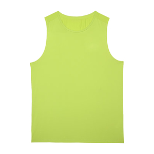 Débardeur pour homme respirant et à séchage rapide, col rond, couleur unie, style sportif, en spandex/polyester, coupe décontractée pour la salle de sport, la musculation - Product Image 6
