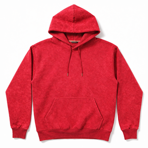 Sweat à capuche ample pour homme, en coton tricoté 100% lourd 400g, teint uni, avec motif imprimé, service OEM, pull-over - Product Image 2