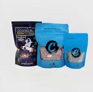 Sachet d'emballage alimentaire à fond carré avec fermeture éclair et logo personnalisé pour poudre de café - Product Image 2