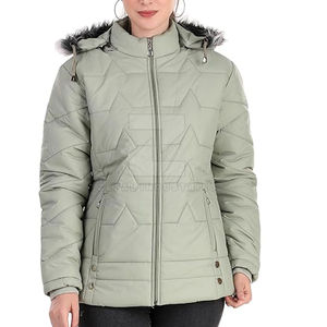 Blouson d'hiver chaud pour femme, style court et élégant, nouvelle collection, vente en gros - Product Image 1