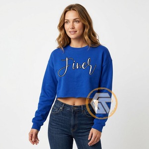 เสื้อสเวตเชิ้ตผ้าฝ้ายฟลีซ 500 กรัม ระบายอากาศได้ดี สำหรับสตรีชมรม Zeta Phi Beta ดีไซน์ล่าสุด ผลิตตามสั่งขายส่ง สำหรับฤดูใบไม้ร่วง/ฤดูหนาว - Product Image 3