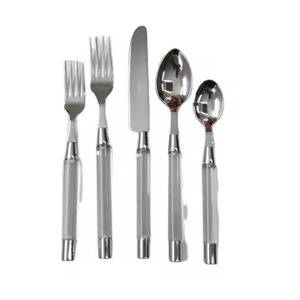 Modern Stainless Steel Metal Cutlery Set for Luxury Home Dining and Kitchen Presentation - Product Image 6