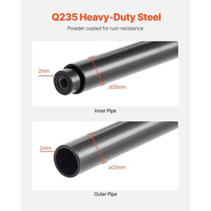 Portagomme Pieghevole da Parete Regolabile 32-48 Pollici, Scaffale Porta Gomme in Acciaio Q235 Resistente per Pneumatici da R14 a R20 Pollici - Product Image 6