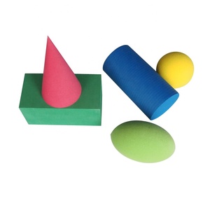 Bloques de construcción geométricos de espuma EVA de 7cm-Juego de juguetes educativos de 4 colores (15 formas) - Product Image 4