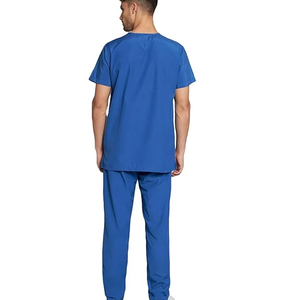 Uniformes Médicos Antiarrugas Lavables de Tela Suave para Enfermeros, Uniformes de Hospital, Conjuntos de Uniformes Médicos Tipo Jogger para Hombre - Product Image 6