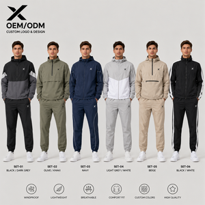 Ensemble pull et coupe-vent à fermeture éclair X Sports City pour homme – Respirant, décontracté, pour l'automne – Une ville, tous les sports, passion sans fin – Logo X - Product Image 1