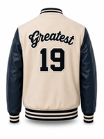 Veste universitaire unisexe, corps en toile, manches en laine/polyester, patchwork, patch lettre G sur le devant, style preppy, col rabattu, hiver