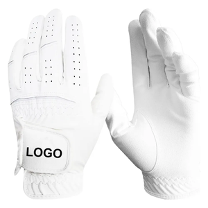 Guantes de golf profesionales con diseño central de piel de oveja y cuero Cabretta para un agarre antideslizante, comodidad y soporte confiable para el swing. - Product Image 3
