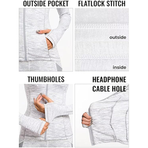 Chaqueta de Yoga con Aromaterapia para Mujer, Ajustada, Ligera, con Aroma a Lavanda, para Entrenamiento y Bienestar - Product Image 2