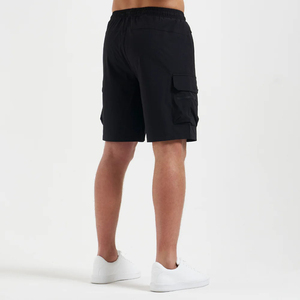 Shorts de sport décontractés pour hommes avec logo personnalisé, fermeture à cordon, séchage rapide, respirants, en maille d'été, 100% coton, pour le jogging, la natation et la plage - Product Image 3