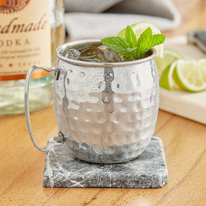 Copper Moscow Mule <b>Mug</b> Matte Black With Handle Vintage Style For Cold Drinks Adults Party Use - Product Image 2