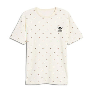 Camiseta ecológica 100% algodón para hombre, con logo impreso personalizado, tela suave, cómoda, de corte holgado, informal. - Product Image 1