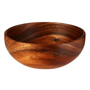 Bol de service de luxe en bois de manguier massif, design personnalisé, pour restaurant et cuisine, prix abordable en Inde, utilisation en cuisine et salle à manger - Product Image 1