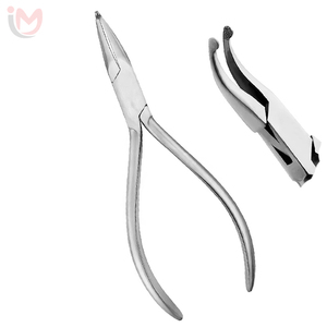 Pince manuelle orthodontique droite pour la pliage de fils et le positionnement d'appareils dentaires pour dentistes – Services OEM - Product Image 5