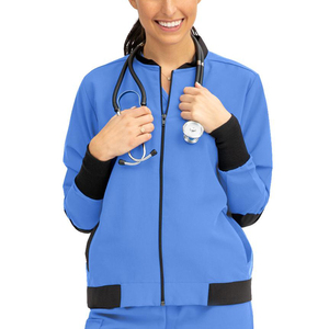 Uniformes de Enfermera de Color Sólido para Hospital, Chaquetas de Enfermería al por Mayor, Chaquetas Médicas para Enfermeras y Doctoras - Product Image 2