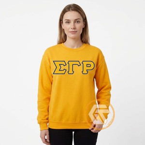 Pull en molleton de coton respirant brodé personnalisé de haute qualité pour femme, collection automne/hiver, 500g, manches longues, Sigma Gamma Rho - Product Image 3