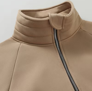 Men's Fashion Raglan Sleeve Sweatshirt Half-<b>Zip</b> Open Neckline Autumn/Winter Casual Versatile Long-Sleeve Sweatshirt Customizable - Product Image 3