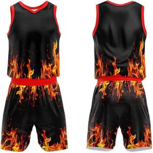 Maillots de basket-ball personnalisés réversibles sublimés vierges, dernière collection, vente en gros - Product Image 4