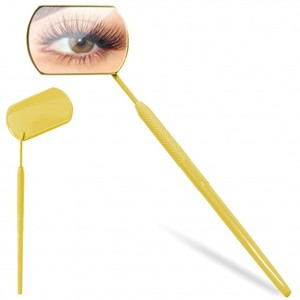 Handheld Mixed Shape Personalized Foldable Glass Frame <b>Makeup</b> <b>Mirror</b> Silver Finish 3X Magnification Single Side - Product Image 6