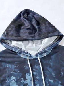 Ensemble 2 pièces homme à capuche, logo personnalisé, délavé à l'acide, respirant, streetwear, sportswear, manches longues, fermeture éclair intégrale, pour course et jogging, imprimé numérique - Product Image 2