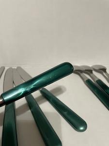 Juego de cubiertos de metal de Calidad exclusiva con asas de resina Juego de cubiertos reales para restaurante o vajilla de boda Cuchara DE LA India - Product Image 4