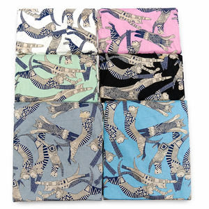 Tela de Algodón Estampada con Patrón Animal Multicolor, Material para Vestidos, Textiles para el Hogar y Manualidades - Product Image 1