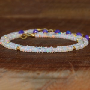 Collar choker de 7 cuentas, collar choker de cuentas doradas, collar choker de cuentas plateadas, collar choker de cuentas de piedras preciosas, collar de cuentas de cristal hecho a mano - Product Image 3