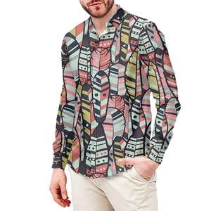 Chemise à manches longues boutonnée pour homme, vente en gros 2026 |   Mode estivale décontractée - Product Image 3