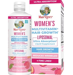 Complément alimentaire antipelliculaire biologique pour la croissance des cheveux Mary Ruth Max, formule liquide à la biotine pour la santé des cheveux, de la peau et des ongles, 60 ml - Product Image 2