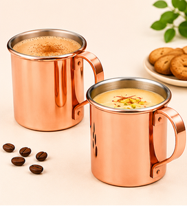 Juego de Tazas Moscow Mule de Cobre Puro con Diseño Atractivo, Acabado Pulido, Tazas para Cócteles con Asas Ergonómicas para Fiestas en Casa o Bares - Product Image 4