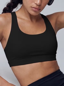 Soutien-gorge de sport athlétique pour femme avec dos découpé, bretelles réglables, évacuation de l'humidité, extensible et doux, débardeur de fitness, bralette de course - Product Image 6