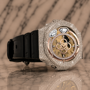 Reloj de Pulsera de Lujo con Diamantes Moissanite para Hombre, con Incrustaciones Completas de Piedras - Product Image 2
